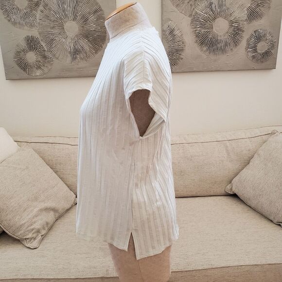 Eileen Fisher Ribbed Textured Top - Picture 5 of 10